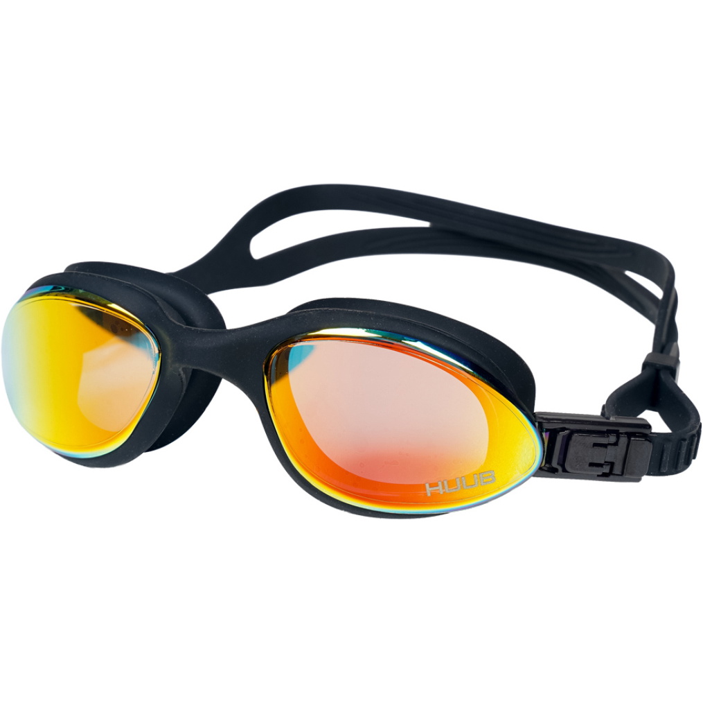 2026 HUUB Edge Swim Goggles 5056605173200 - Black / Orange Mirror